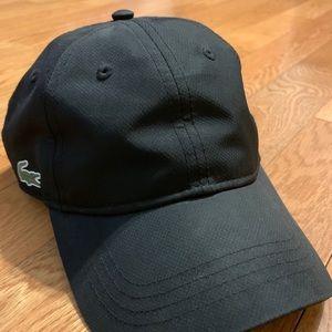 Black Lacoste Sport Hat One Size